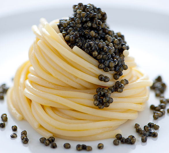 Spaghetti with Caviar - Calvisius | Caviale sostenibile